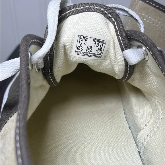 Vans Men's Color block tan and brown suede & fabric lace up sneakers - Picture 8 of 8